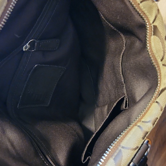 Coach Tan & Brown Shoulder Bag - Picture 9 of 13
